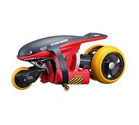 Maisto-RC-Cyklone 360°-Moto a Ruota inclinabile, Rosso squalo, M82066R