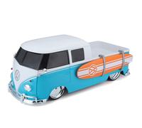 Maisto Auto radiocomandata VW Bus T1 Pick-up Surf 1:16 2,4 GHz Impugnatura a pistola Azzurro/Bianco