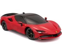 Maisto Ferrari SF90 stradale, scala 1:24, replica ufficiale con telecomando 2.4 GHz, batteria ricaricabile, 6 direzioni, design realistico per fan e collezionisti (78400)