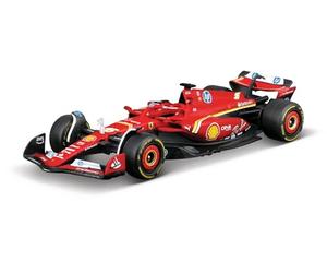 MAISTO TECH RC Formula Racing Ferrari SF-24#16 Charles Leclerc, Auto Radiocomandata in Diecast in Scala 1:41, con Tracciato, Turbo Boost, Licenza Ufficiale Ferrari, Età 6+ Anni