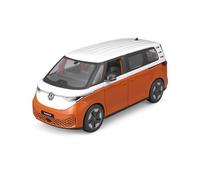 Maisto VW ID.Buzz (2023): modello auto in scala 1:25, bagagliaio e porte mobili, bianco-arancione (532914O)