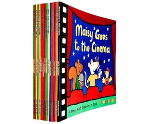 Maisy Mouse First Experience 15 Books Collection Set by Lucy Cousins (Cinema, City, Christmas Eve, Camping, Dentist, Nursery, Sleepover, Museum & More)
