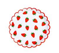 MaitianGuyou Confezione da 40 piatti di carta usa e getta a forma di fragola, per compleanni, feste, pensionamento, aperitivi, matrimoni, baby shower (fragola n. 2, 23 cm)