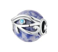 MAITONGG 925 Argento Gemme Naturali Ametista Pendente Goccia Charm Albero Malocchio Bead Fit Bracciale Collana Donna