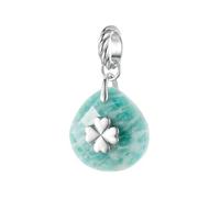 MAITONGG 925 Argento Gemme Naturali Ametista Pendente Goccia Charm Albero Malocchio Bead Fit Bracciale Collana Donna