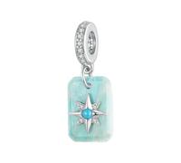 MAITONGG 925 Argento Gemme Naturali Ametista Pendente Goccia Charm Albero Malocchio Bead Fit Bracciale Collana Donna