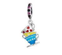 MAITONGG 925 Argento Sterlina Moda Colore Gatto Incanti Perline Per Le Donne Adatto Braccialetti Originali Buoni Gioielli Fai Da Te