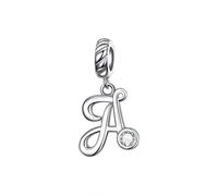 MAITONGG 925 Sterling Silver Alphabet Letter Diy Dangle Charm Beads Fit Original Bracciale Collana Pendente Per La Fabbricazione Di Gioielli