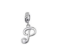 MAITONGG 925 Sterling Silver Alphabet Letter Diy Dangle Charm Beads Fit Original Bracciale Collana Pendente Per La Fabbricazione Di Gioielli