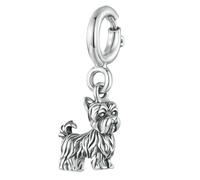 MAITONGG 925 Sterling Silver Amore Cuore Charm Bassotto Cane Pendente Viola Cristallo Lotus Perline Fit Bracciale Collana Fai Da Te Ragazza