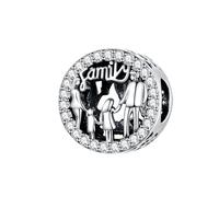 MAITONGG 925 Sterling Silver Blu Valigia Da Viaggio Charm Rosa Auto Pendente Famiglia Casa Casa Perline Fit Donne Bracciale Gioielli Fai Da Te