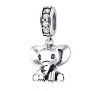 MAITONGG 925 Sterling Silver Blu Valigia Da Viaggio Charm Rosa Auto Pendente Famiglia Casa Casa Perline Fit Donne Bracciale Gioielli Fai Da Te
