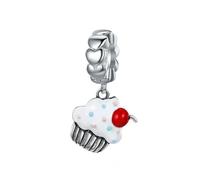 MAITONGG 925 Sterling Silver Charm Perline Coppia Ragazza Ragazzo Charms Perline Ananas Fragola Dessert Pendente Per Le Donne Bracciale Fai Da Te Fine Jewelry