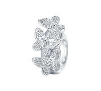 MAITONGG 925 Sterling Silver Charm Zircone Chiaro Famiglia Cuore Croce Catena Di Sicurezza Perline Fit Bracciale Collana Fai Da Te Gioielli Raffinati