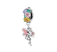MAITONGG 925 Sterling Silver Rosa Fiore Vite Charm Perlina, Ortensia Farfalla Pendente Per Le Donne Fai Da Te Bracciale Collana Gioielli Raffinati