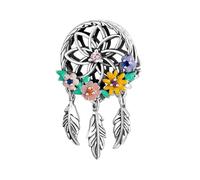 MAITONGG 925 Sterling Silver Rosa Fiore Vite Charm Perlina, Ortensia Farfalla Pendente Per Le Donne Fai Da Te Bracciale Collana Gioielli Raffinati