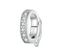 MAITONGG 925 Sterling Silver Shiny Cz Silicone Spacer Beads Farfalla Cuore Stella Charm Fit Bracciale Originale Collane Fai Da Te Pendente