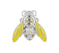 MAITONGG Brillianza Nel Buio Firefly Charms 925 Argento Sterlina Dragonfly Cristallo Fiore Perline Adatto Braccialetto Fai Da Te Collana Pendente