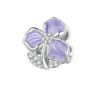 MAITONGG Brillianza Nel Buio Firefly Charms 925 Argento Sterlina Dragonfly Cristallo Fiore Perline Adatto Braccialetto Fai Da Te Collana Pendente