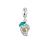 MAITONGG Frutta Avocado Ananas Charm 925 Sterling Silver Cactus Pendente Cherry Flower Bead Fit Bracciale Fai Da Te Da Donna Collana