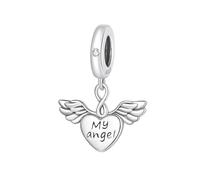 MAITONGG Ladybug Animal Charm Cat Beads Zircon Smalto Cuore Pendente Fit Originale Donna Bracciale Collana Pendente