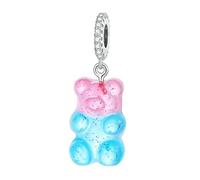 MAITONGG Ladybug Animal Charm Cat Beads Zircon Smalto Cuore Pendente Fit Originale Donna Bracciale Collana Pendente