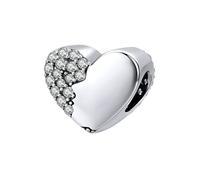 MAITONGG Love Bear Charm 925 Sterling Silver Star Pendant Heart Bead Fit Collana Originale Braccialetto Fai Da Te Gioielli