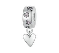MAITONGG Love Bear Charm 925 Sterling Silver Star Pendant Heart Bead Fit Collana Originale Braccialetto Fai Da Te Gioielli