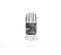 MAITRE CHEF Stylinox - Macchina da caffè con supporto, 12,5 x 25,5 cm, colore: Rosso