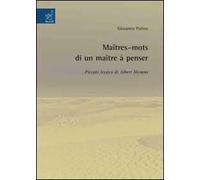 Maîtres-mots di un maître à penser. Piccolo lessico di Albert Memmi