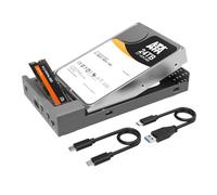 MAIWO Docking station USB C per M.2 PCIe NVMe + SATA SSD/HDD da 2,5 pollici da 3,5 pollici con clone offline, clone HDD a NVMe SSD, USB 3.2 GEN 2 10Gbps Hard Drive Esterno Enclosure