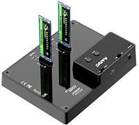 MAIWO Dual-Bay M.2 NVME Clone Docking Station, Duplicatore Esterno per SSD, USB C 10Gbps, Supporto B&M-Key SSD. K3015P