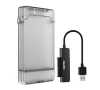 Maiwo K104 HDD SSD Enclosure USB 3.0 a 3.0 HDD Hard Drive Enclosure Supporto SSD da 2,5 Pollici Tool Free (Nero)