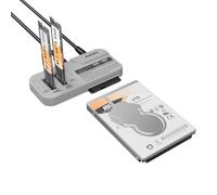 MAIWO M.2 NVMe/SATA e 2.5/3.5" SATA SSD/HDD Docking Station, Cloner per disco rigido per SSD/HDD da 2,5/3,5", adattatore M.2 SSD a USB A C Reader per chiave M Key B + M, USB3.2 Gen2x1 fino a 10 Gbps