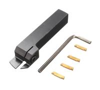 Maizoon Portautensili con scanalatura per tornio CNC, MGEHR1616-3, barra di alesatura 16 x 100 mm + 4 inserti in carburo MGMN300 ad alta durezza, accessori per tornio DZ18