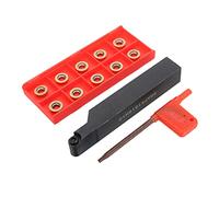 Maizoon SRAPR1616H10 Supporto per Lama per Tornitura e Alesatura CNC per Fresatura Frontale con 10 Inserti in Carburo RPMT10T3MO con Chiave DZ12