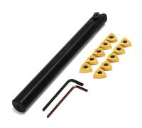 Maizoon Supporto per tornio CNC S20R-MWLNR08 barra di alesatura + 10 inserti in carburo WNMG0804 + 2 chiavi esagonali taglierina ad alta durezza DZ19