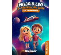Maja & Leo entdecken die Welt: Ein Tag im Weltall: Ausmal- und Vorlesebuch mit Raketen, Planeten, Sternen & Co. - 32 große Ausmalbilder, spannende ... Geschichte zum Staunen, Lernen und Träumen