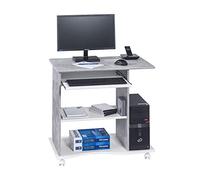 MAJA Möbel Office EINZELMODELLE Scrivania per Computer, Legno, Effetto Cemento, Bianco Tinta Unita, 80,00 x 50,00 x 75,00 cm