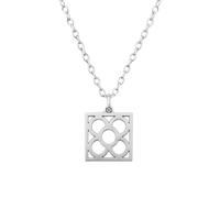 MAJALE Collana con ciondolo fiore di Barcellona - Ciondolo Panot di Barcellona da donna, uomo - girocollo resistente in acciaio inox, Acciaio