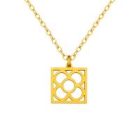 MAJALE Collana con ciondolo fiore di Barcellona - Ciondolo Panot di Barcellona da donna, uomo - girocollo resistente in acciaio inox, Acciaio