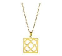 MAJALE Collana pendente Fiore di Bareclona, ciondolo PANOT Barcelona, souvenir souvenir della città di Barcellona, 2 cm, Acciaio inossidabile