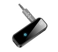 Majatou Adattatore Aux per auto, Ricevitore 5.0 Con Riduzioni del Rumore per Musica/Chiamate in Vivavoce, Ricevitore Wireless Ausiliario DA 3,5 mm per Musica in Auto/Stereo Domestico