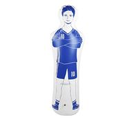 Majatou Manichino Gonfiabile da Calcio, Manichino Gonfiabile da Allenamento Bicchieri da Calcio 0,35 M Sacco da Boxe da Boxe in PVC 40x160 Cm (Blu)