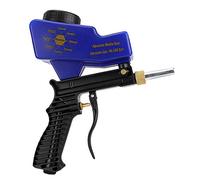 Majatou Pistola per Sabbiatura, Pistola per Sabbiatura Pneumatica Antiruggine di Tipo Portatile a gravità, Sabbiatrice per Rimuovere Il Punto di Ruggine Blu