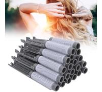 Majatou Self Grip Ceramic Ionic Thermal Hair Rollers, Salone Qualità Capelli Rotoli, 20 Pezzi di Capelli Curling Iron, Capelli Ferro Curling Ferro Fomen Femmine Ragazze Capelli Dressing (Grigio