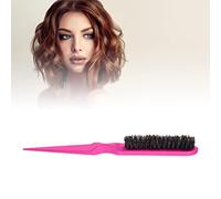 Majatou Spazzola per Stuzzicare le Setole Nere con la Parte Posteriore Liscia, Spazzola per Stuzzicare la Schiena per Parrucchiere, Grovigli Che Pettina Pettine a Coda Lunga e Corta in (Viola)