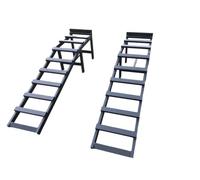 MajdTech Coppia di rampe per auto 4 tonnellate | pesante | 330 mm di altezza, 280 mm di larghezza | Manutenzione per auto, 4x4, furgoni | 4000 kg