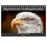 Majestätische Weißkopfseeadler - Der König der Lüfte (Tischkalender 2026 DIN A5 quer), CALVENDO Monatskalender: Majestätische Weißkopfseeadler sind in ... einzigartigen Greifvogels im Vogelkalender