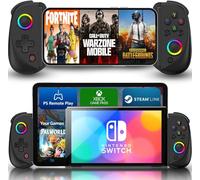 MAJESTECH NEW D8 Mobile Gaming Controller for iPhone/Android/iPad/Tablet, Play Xbox Cloud, Playstation Remote Play, Steam/PC, Switch! RGB Hall Joystick/Trigger Wireless Bluetooth Phone Game Controller
